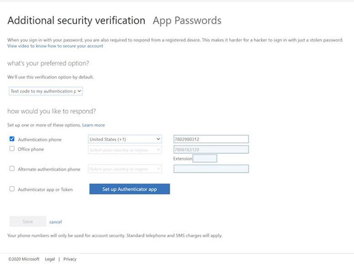 Additional security verification