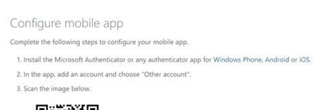 Configure mobile app