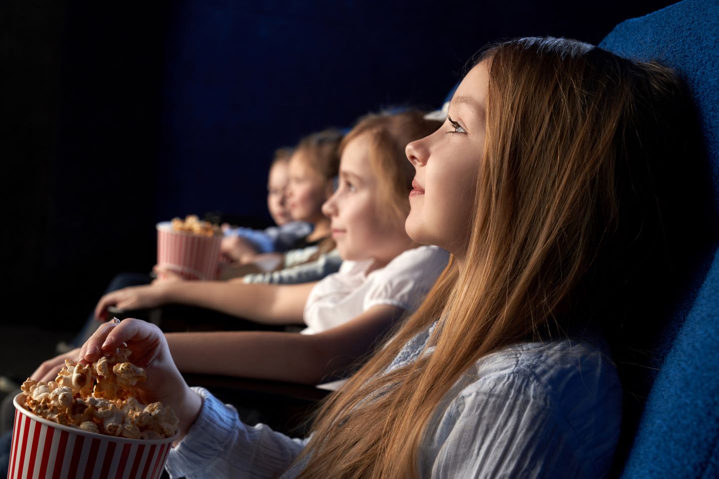 Kids in movie theatre