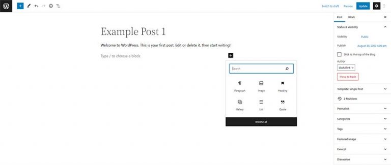 How to Write and Publish Blog Posts in WordPress | Digital Link